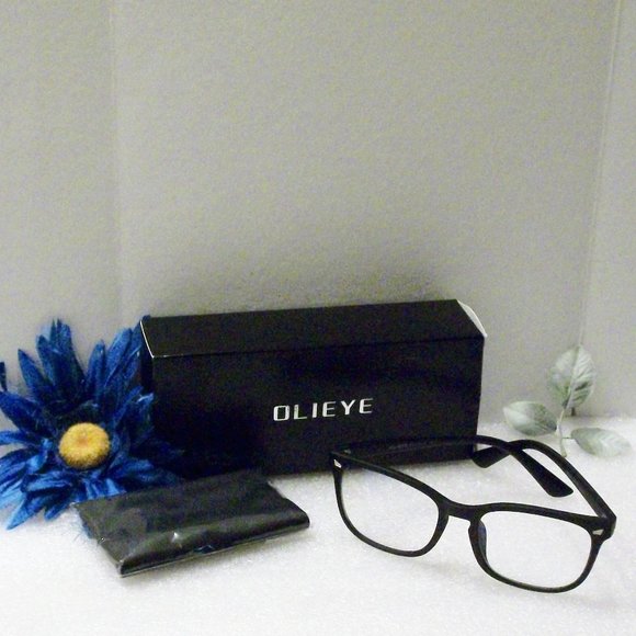 OLIEYE  Matte Black Sunglass Frames Clear Lens NEW - Picture 1 of 7